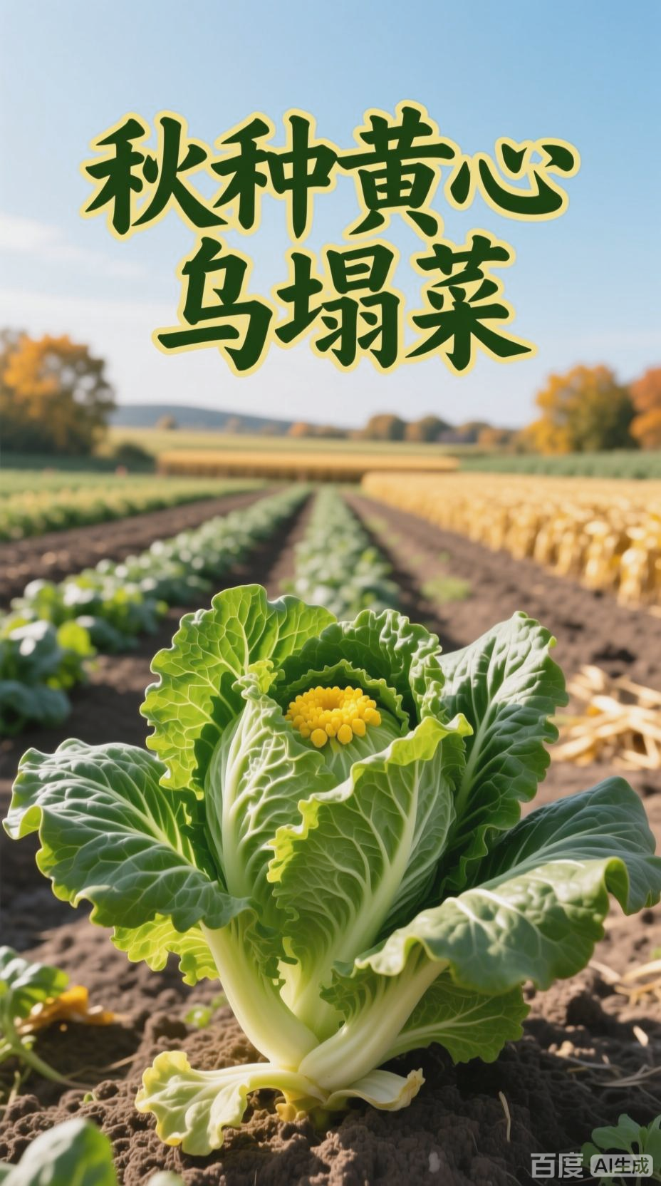 阳台小院都可以种植的黄心乌塌菜