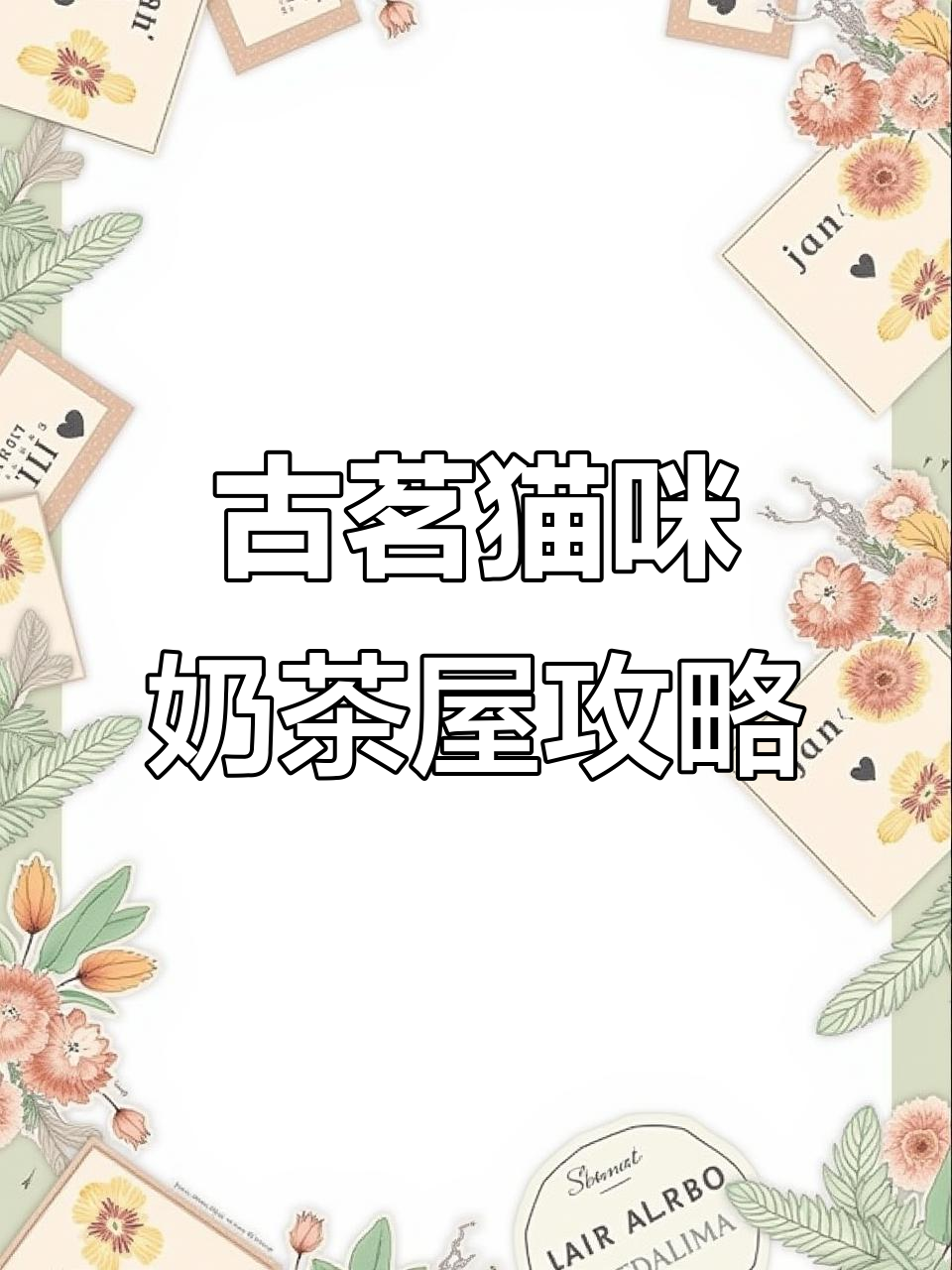 古茗猫猫奶茶铺上线,豪华套餐拼装指南