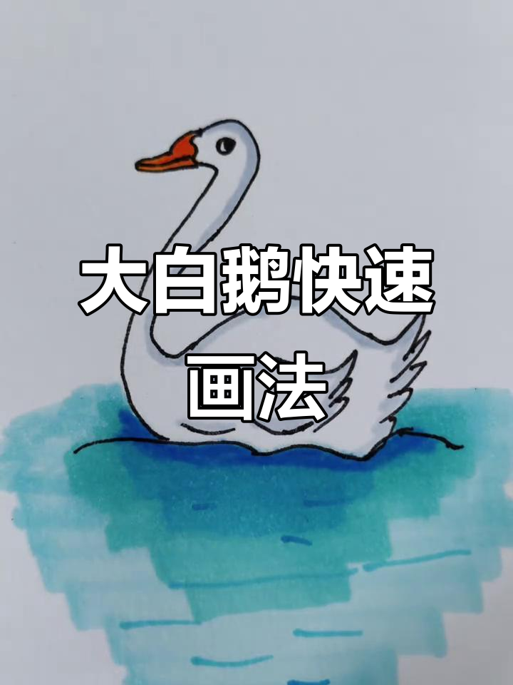 轻松学画大白鹅，简单步骤教你画出可爱形象