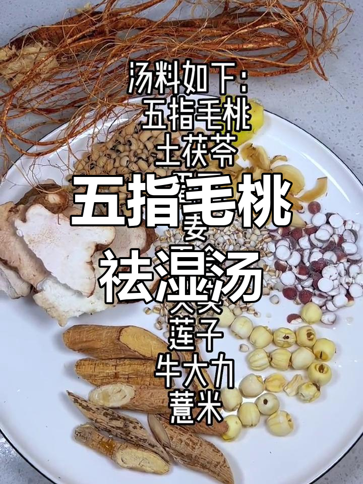 牛大力五指毛桃土茯苓祛湿汤