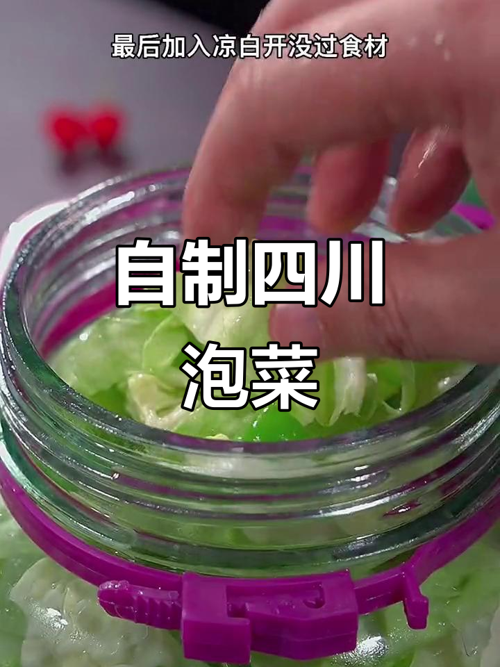 四川泡菜轻松做,包菜小米椒搭配最解腻