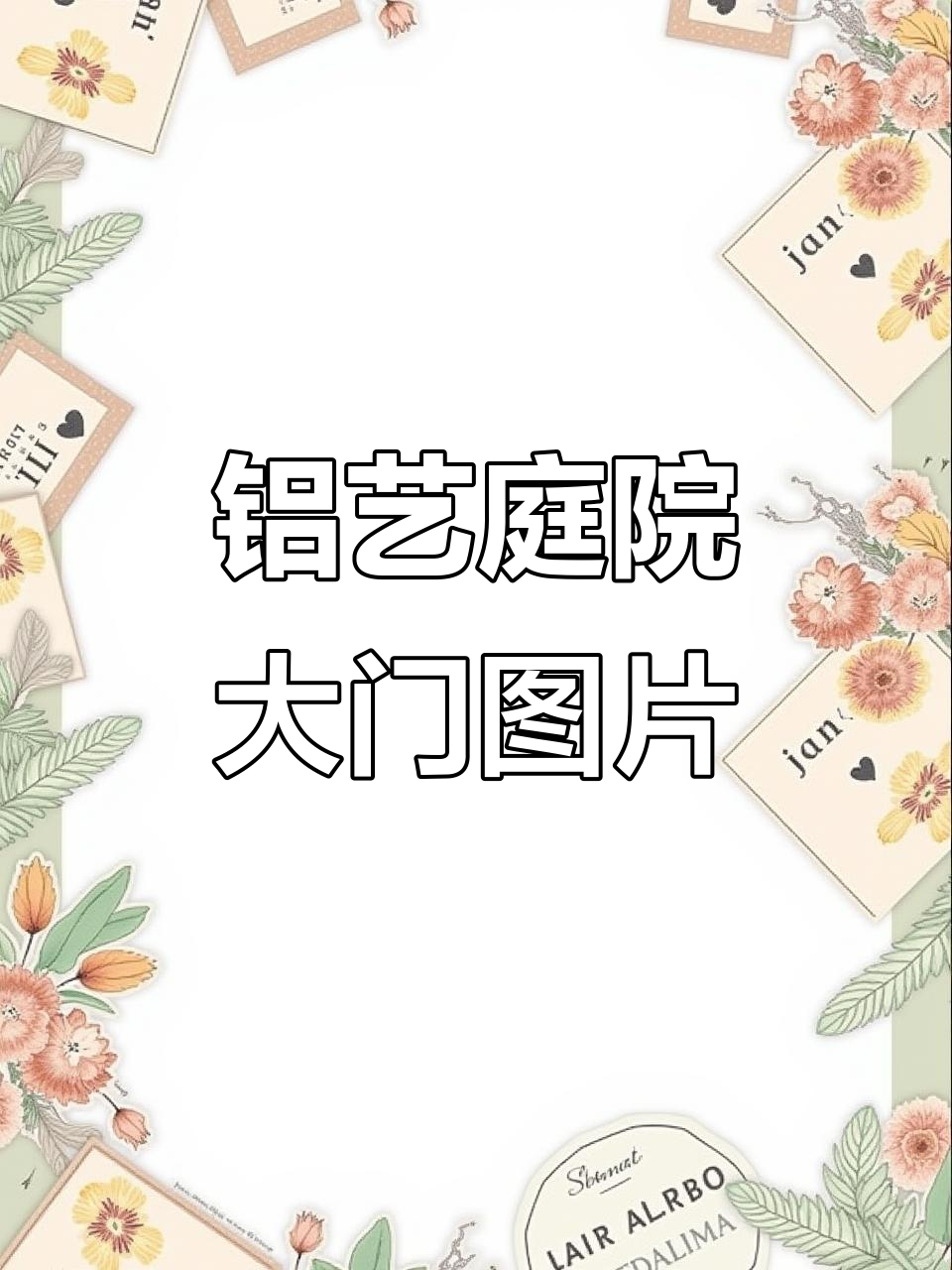 中式铝艺庭院大门设计,别墅围墙门效果图展示