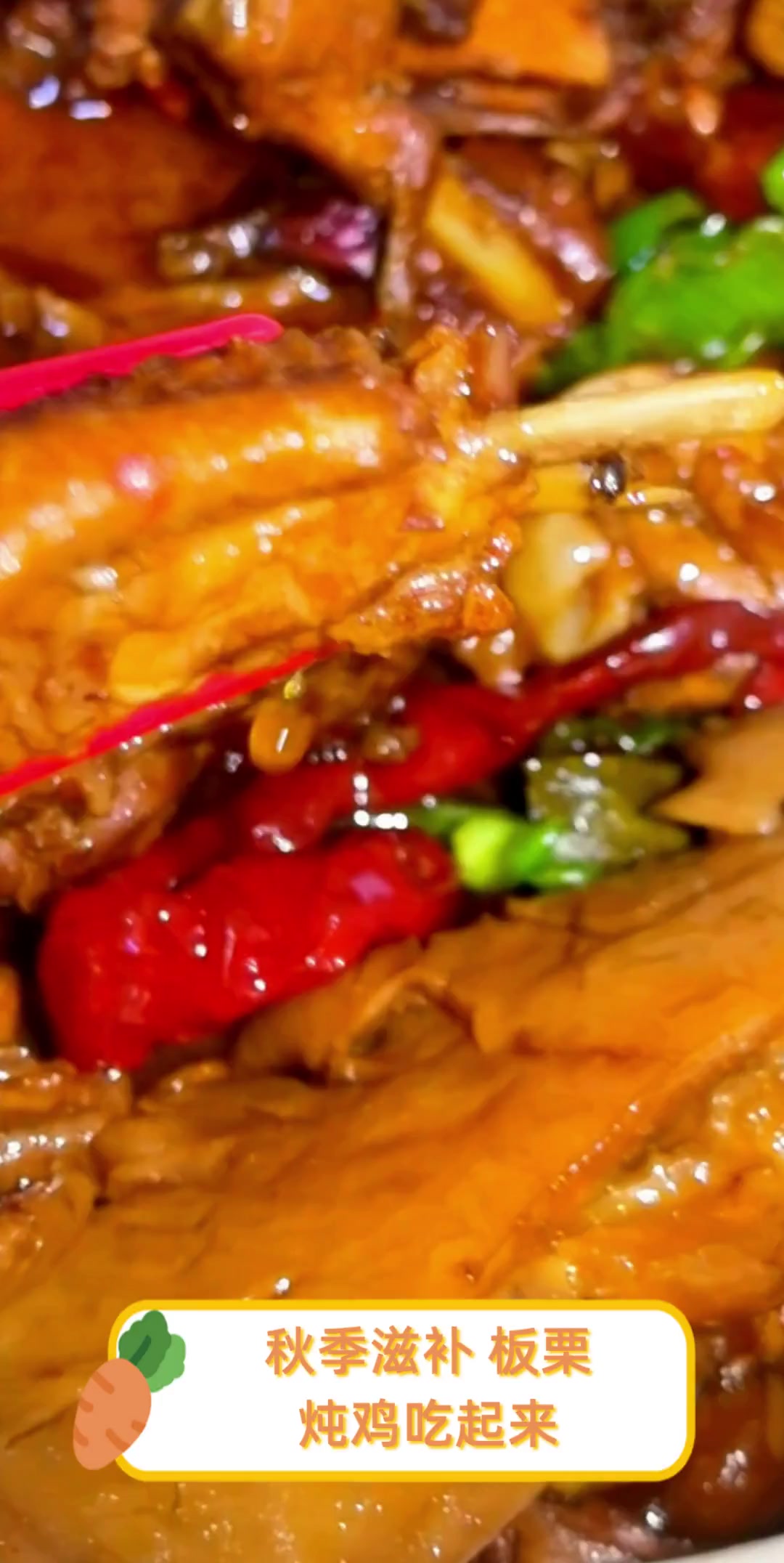 秋季滋补,板栗炖鸡吃起来