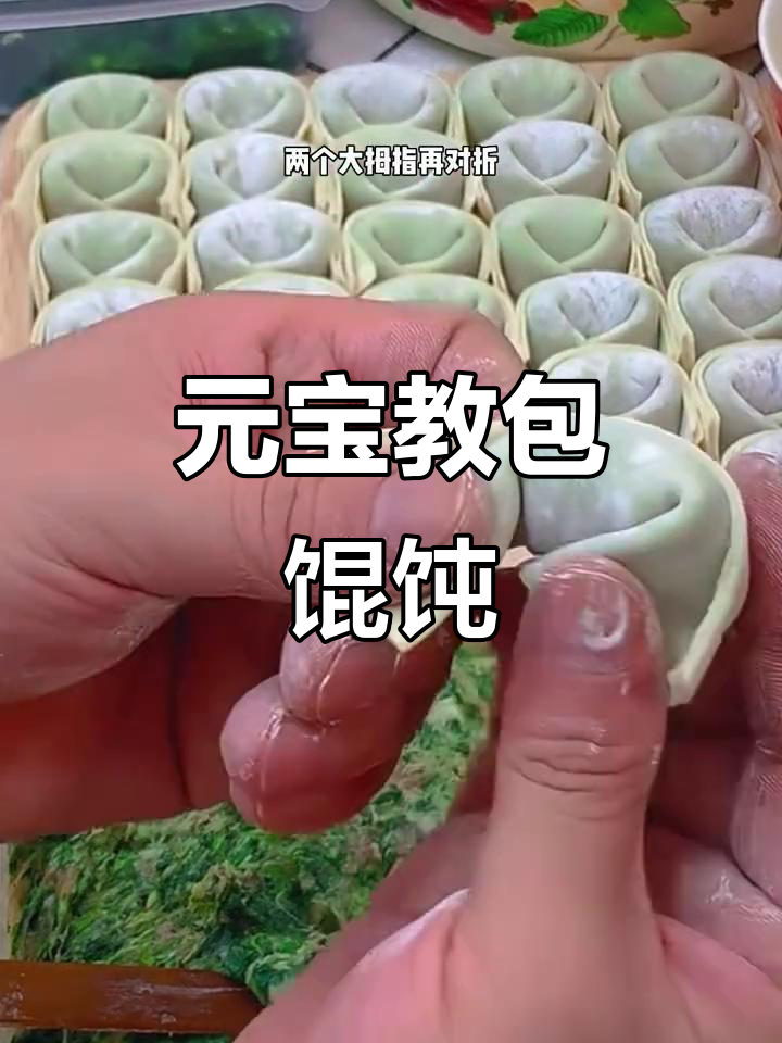 轻松学会馄饨包法,元宝教你一招搞定!