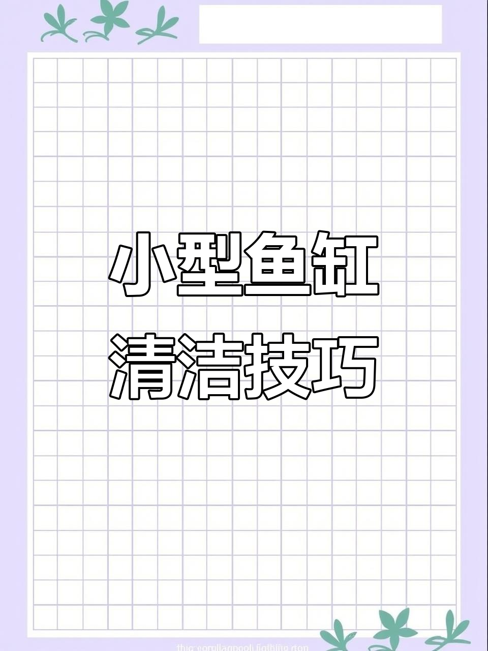 轻松清洗小型金鱼缸,免换水设计更省心