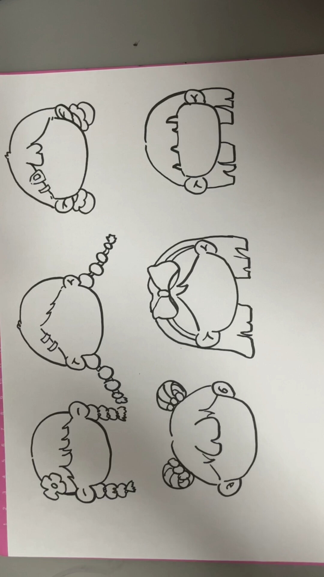 万能版女生简笔画教程头像