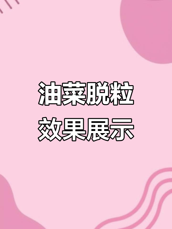 油菜脱粒机现场演示,高效省力又精准