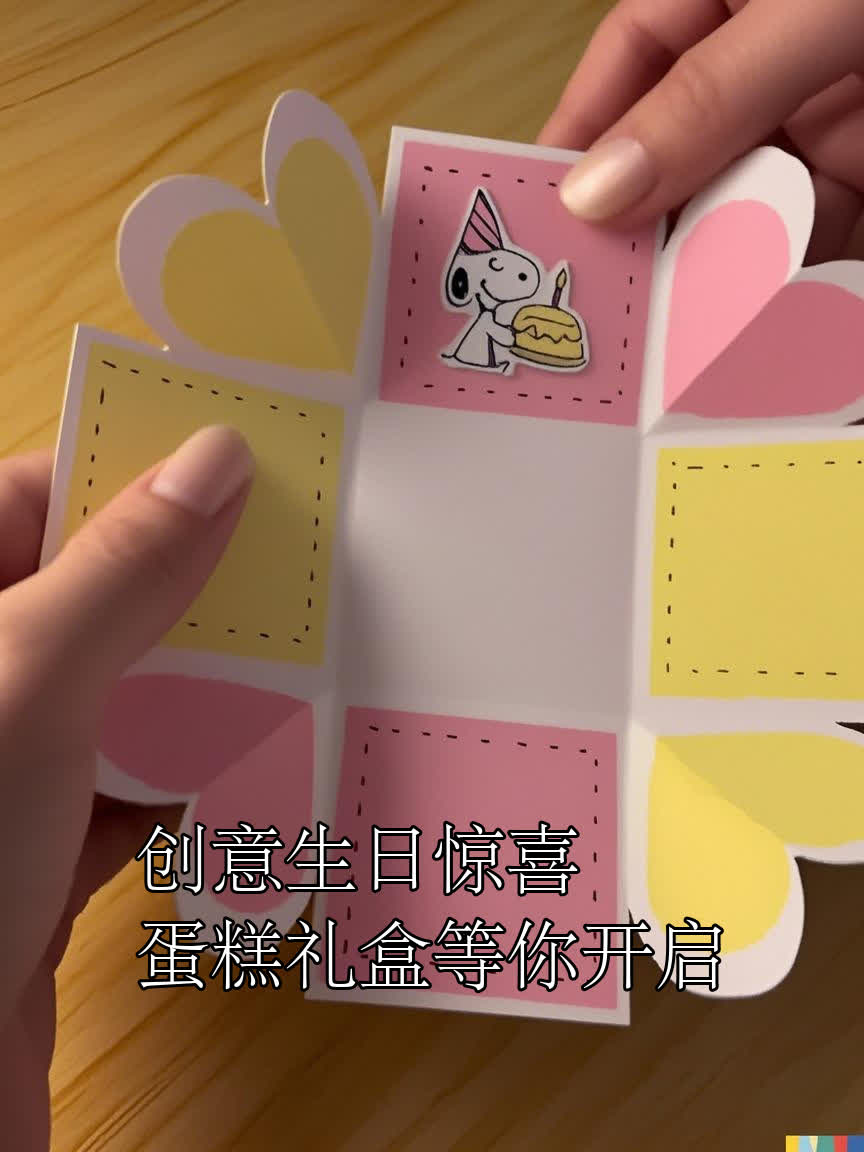 创意生日惊喜蛋糕礼盒等你开启