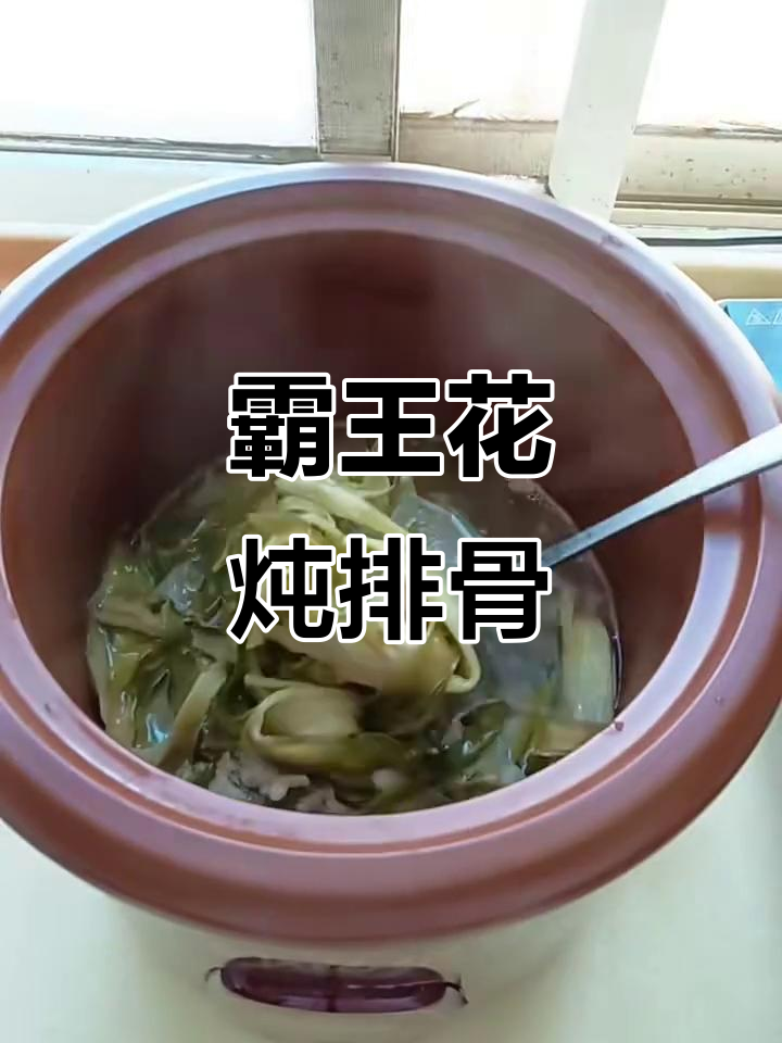 霸王花排骨汤，简单又美味，润喉养生必备