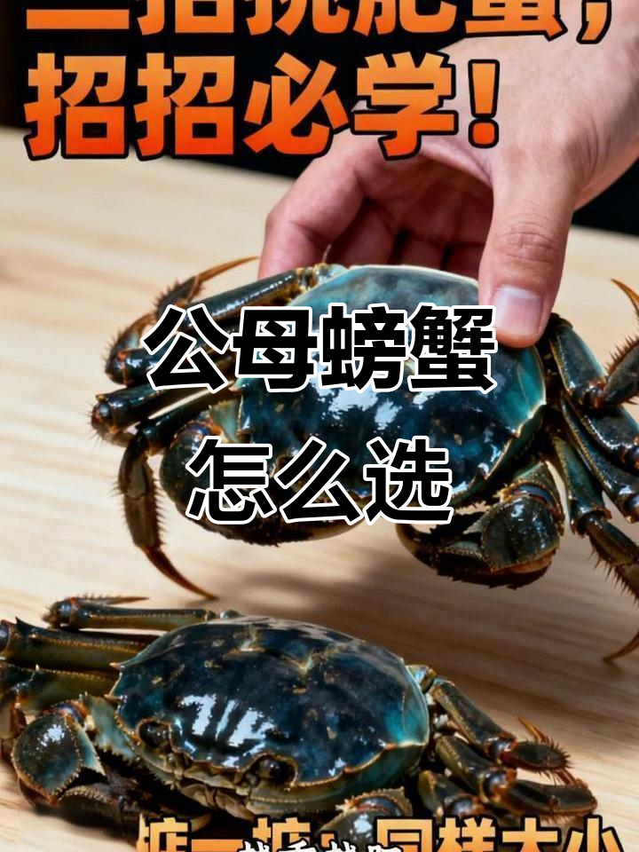 母蟹鲜美,公蟹肉多!如何挑选大闸蟹最合适?