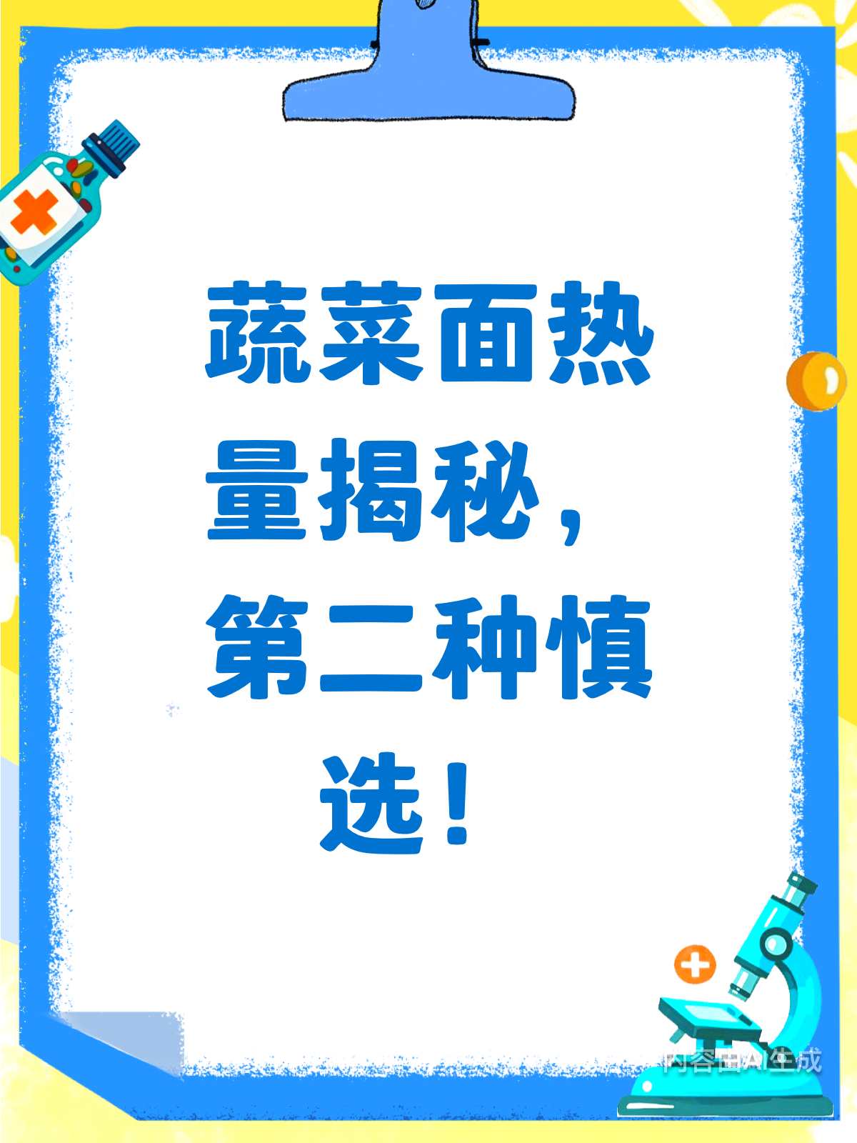 蔬菜面热量大揭秘!这种千万别多吃!