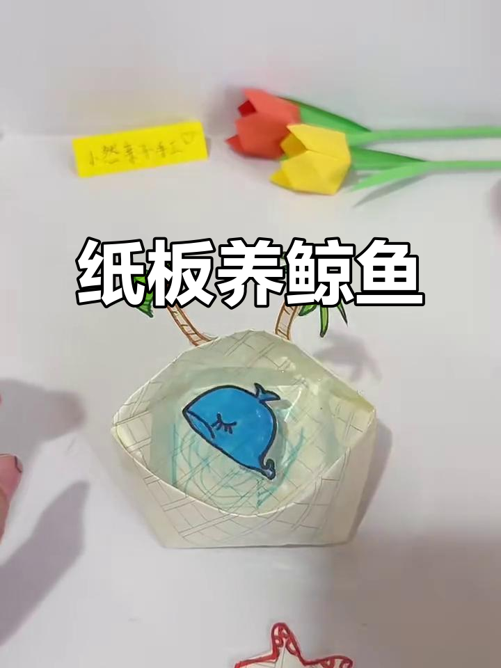 用纸板做鲸鱼,最后那条神秘小鱼你知道吗?