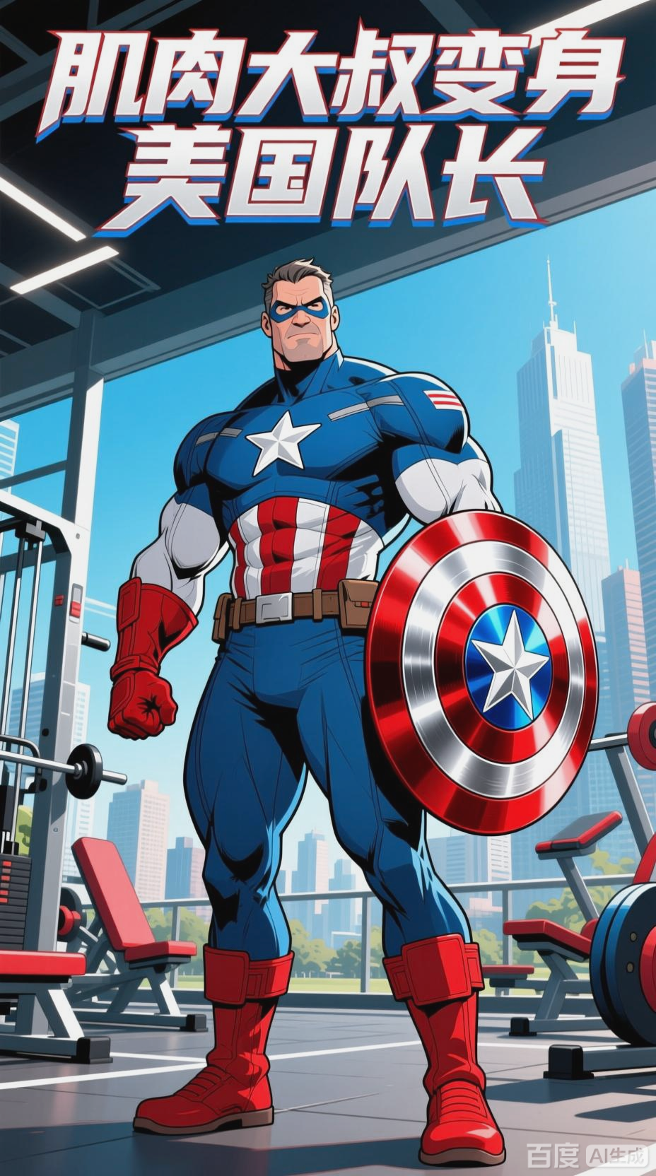 肌肉大叔的美国队长变身之旅