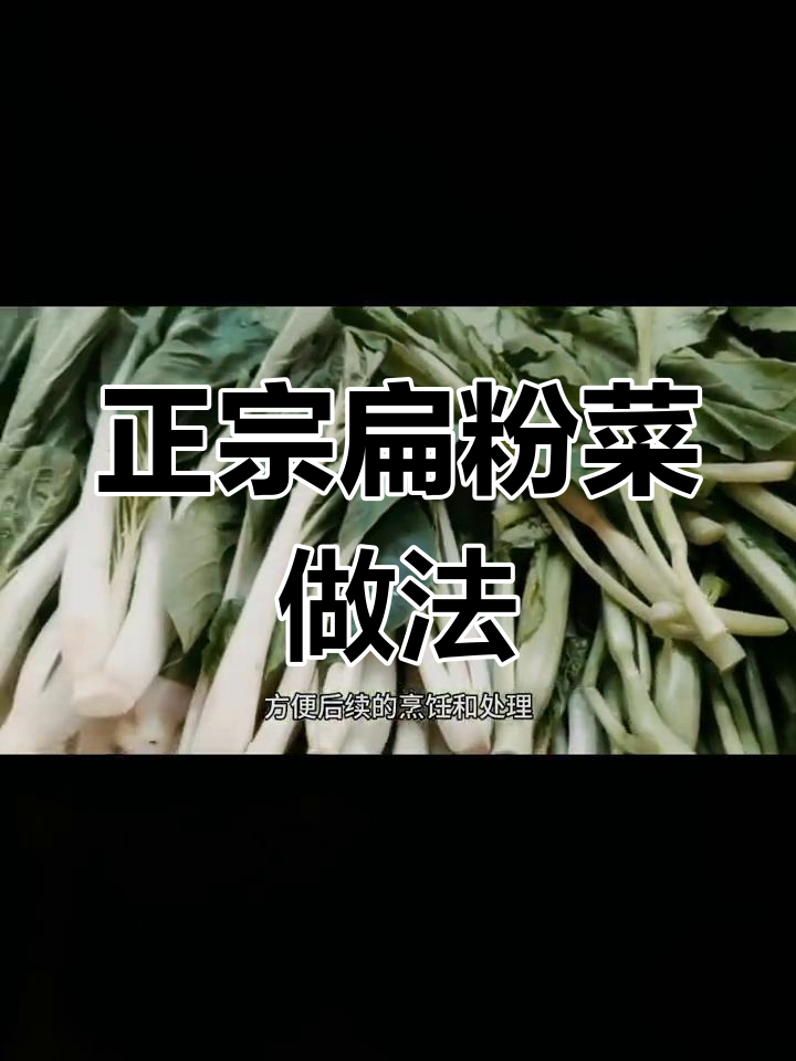 家乡扁粉菜,简单几步教你做正宗美味