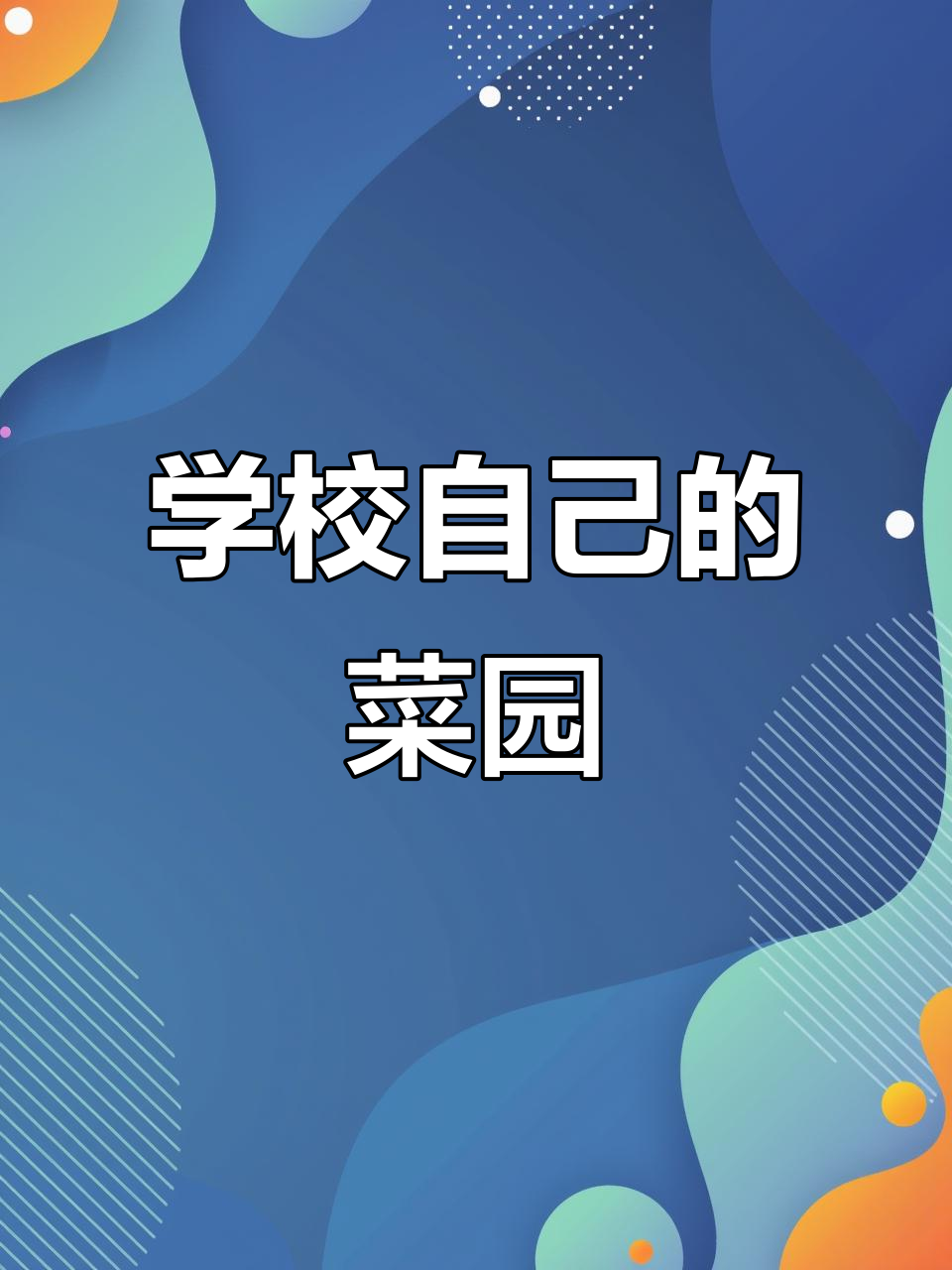 长沙现代商贸学校自给自足的菜园子,学生亲手种菜