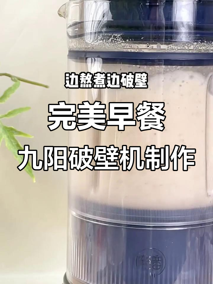 早餐店配方大揭秘!九阳破壁机轻松搞定营养早餐