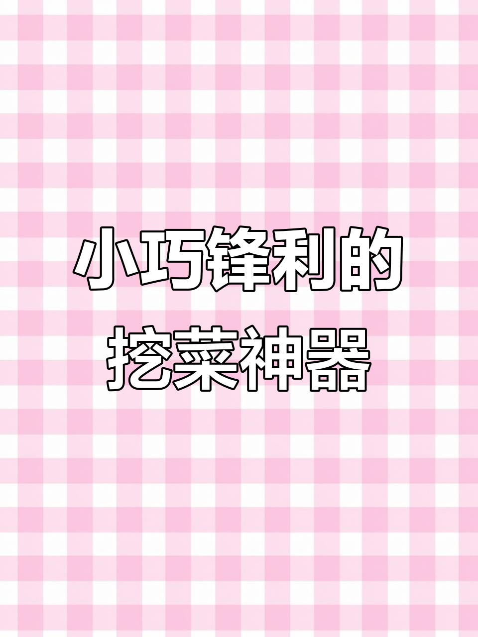 挖野菜必备小巧工具,轻松连根拔起不费力