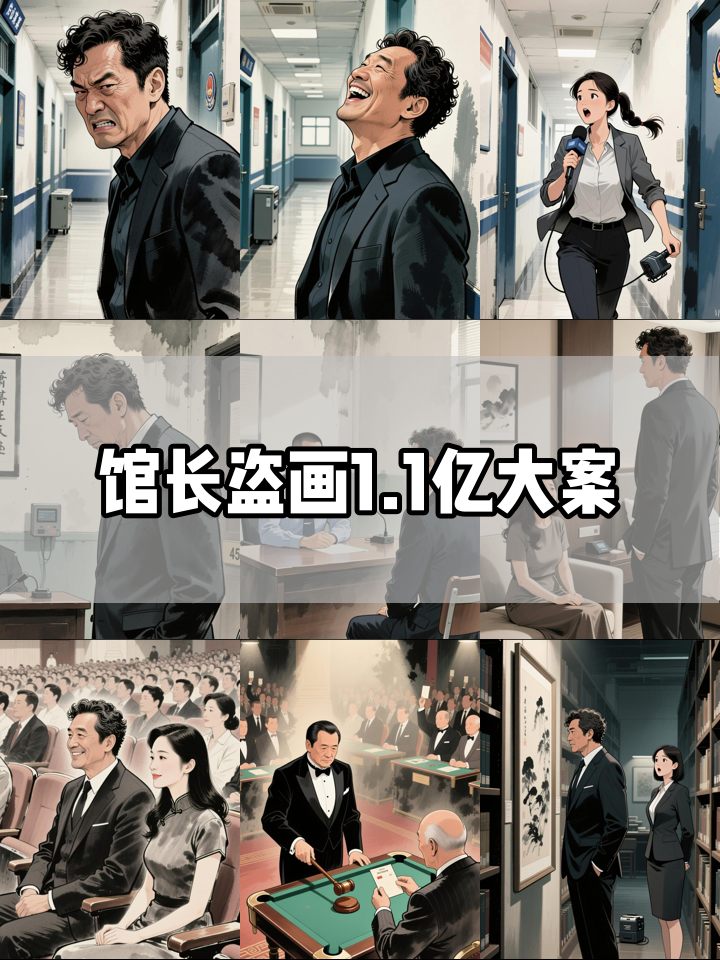 馆长监守自盗143幅名画涉案1.1亿,全是齐白石张大千作品