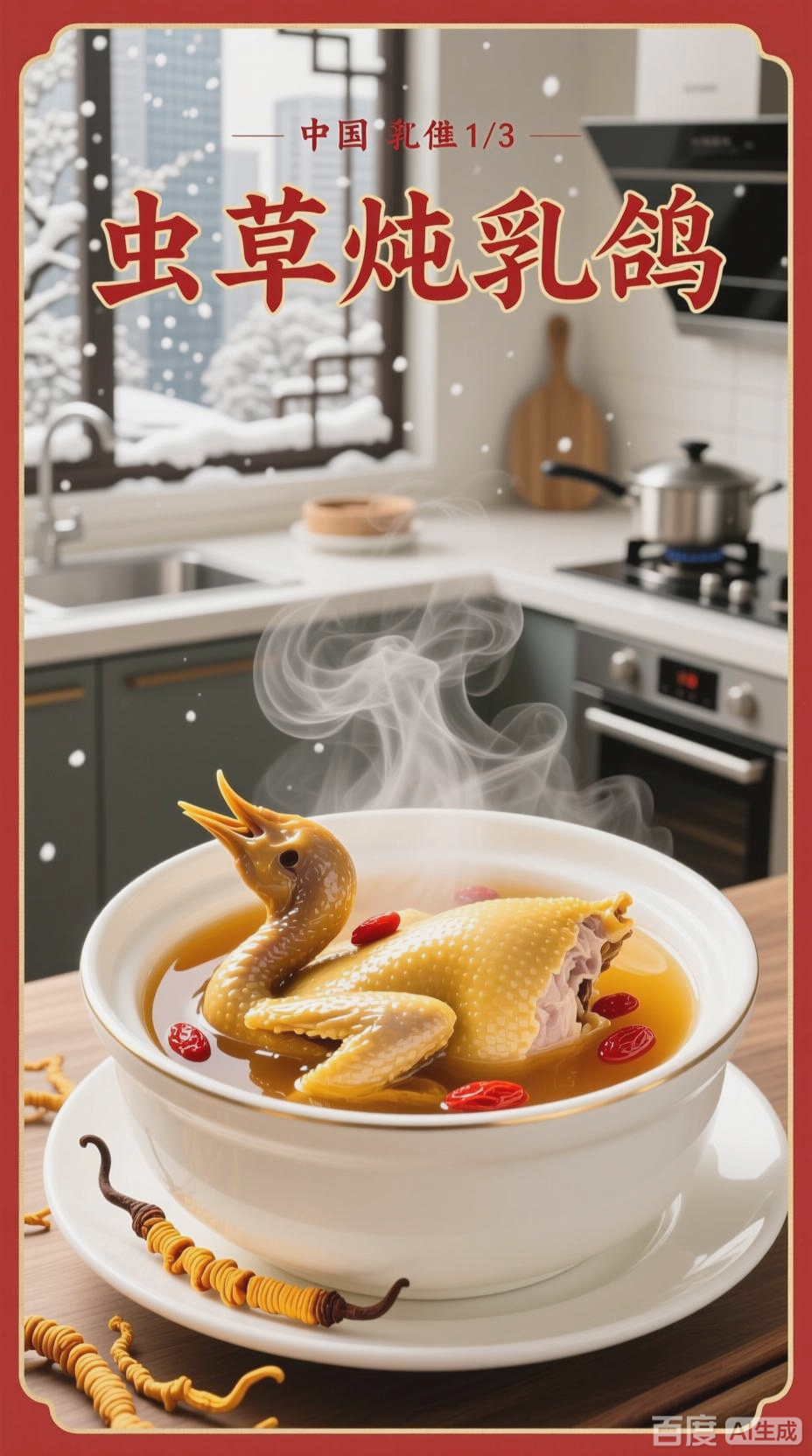 虫草炖乳鸽:滋补食疗的双重解读