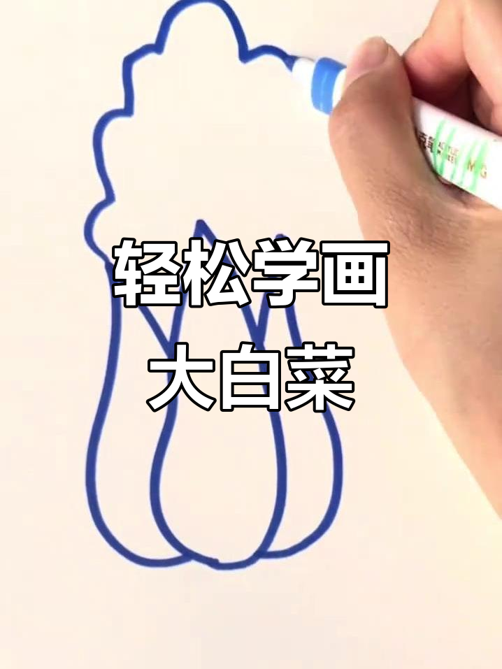 三步学会画可爱大白菜,简单又有趣!