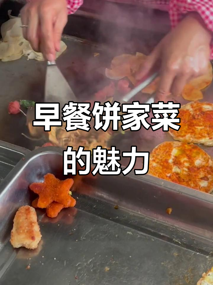 河南早餐饼夹菜,香气扑鼻让人无法抗拒
