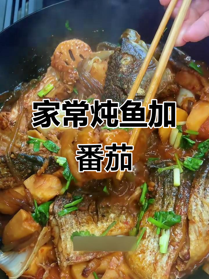 番茄与鱼的完美碰撞,家常炖鱼新做法!