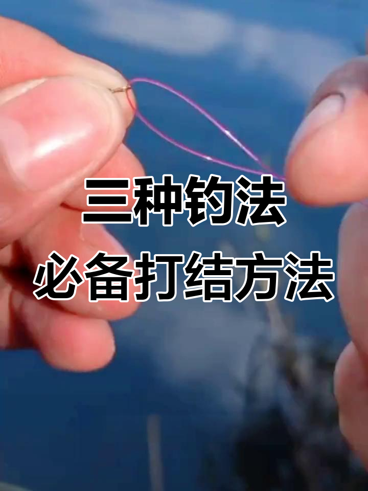 鱼线连接八字环的三种打结技巧,轻松学会