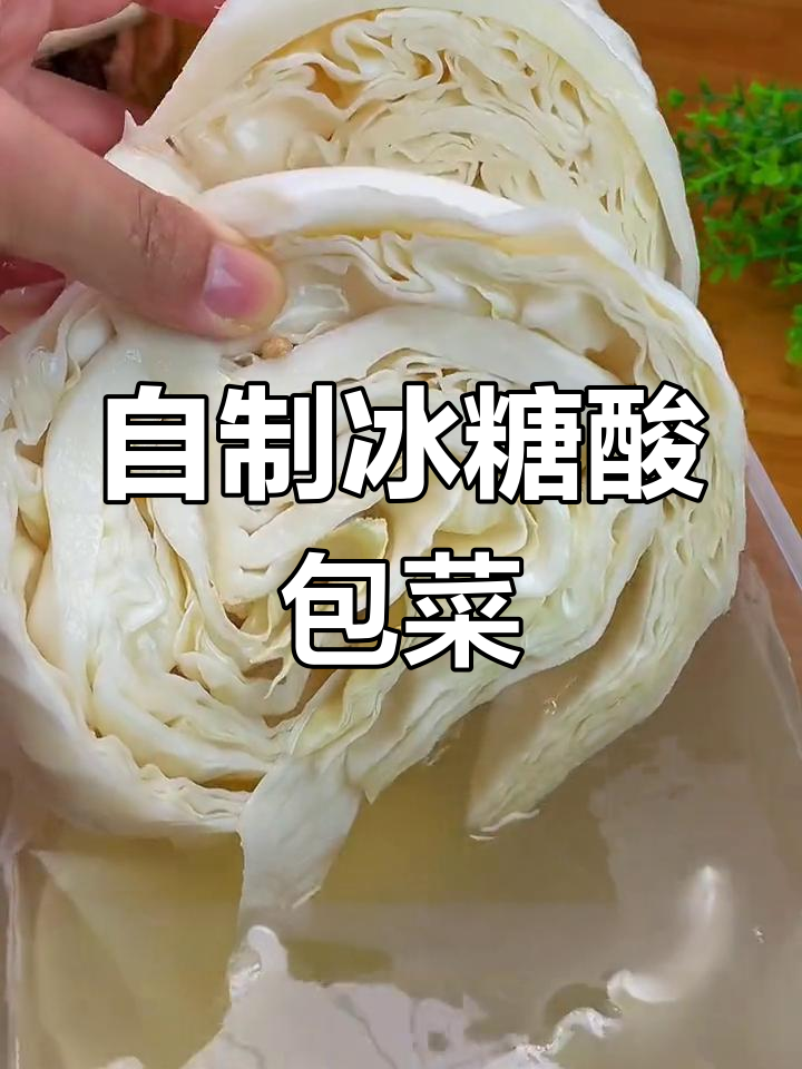 轻松在家做冰糖酸包菜,饭店同款脆嫩口感