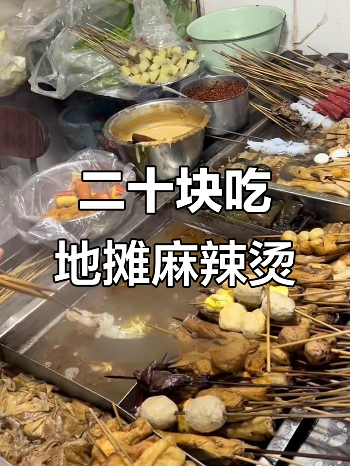 石家庄小脏摊,二十元吃遍全场!麻辣烫吃到爽