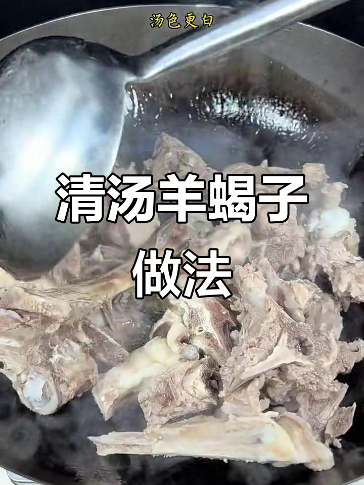 羊蝎子清汤炖法，还原羊肉本味