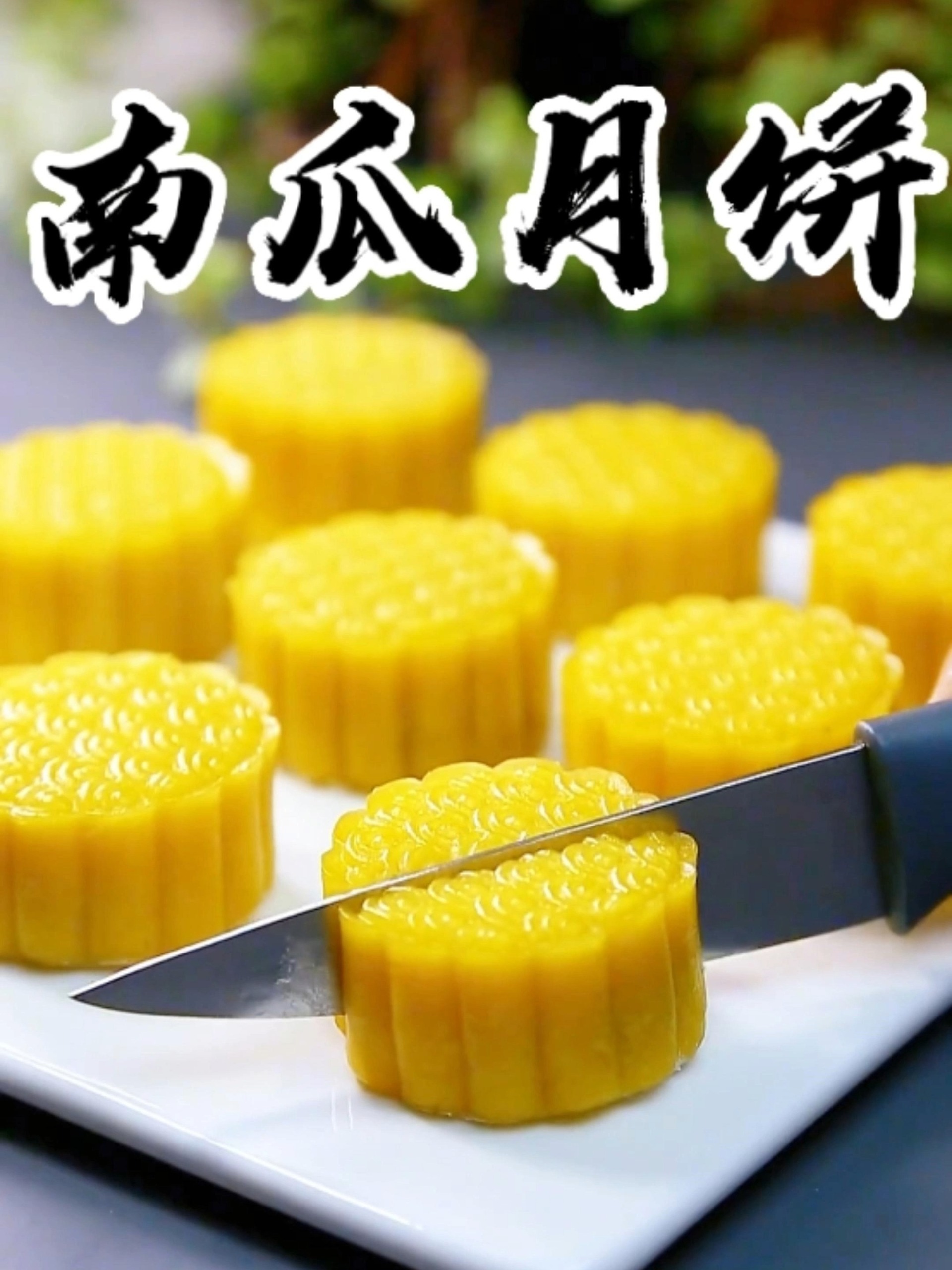 月饼制作南瓜在家做美食 冰皮月饼面点