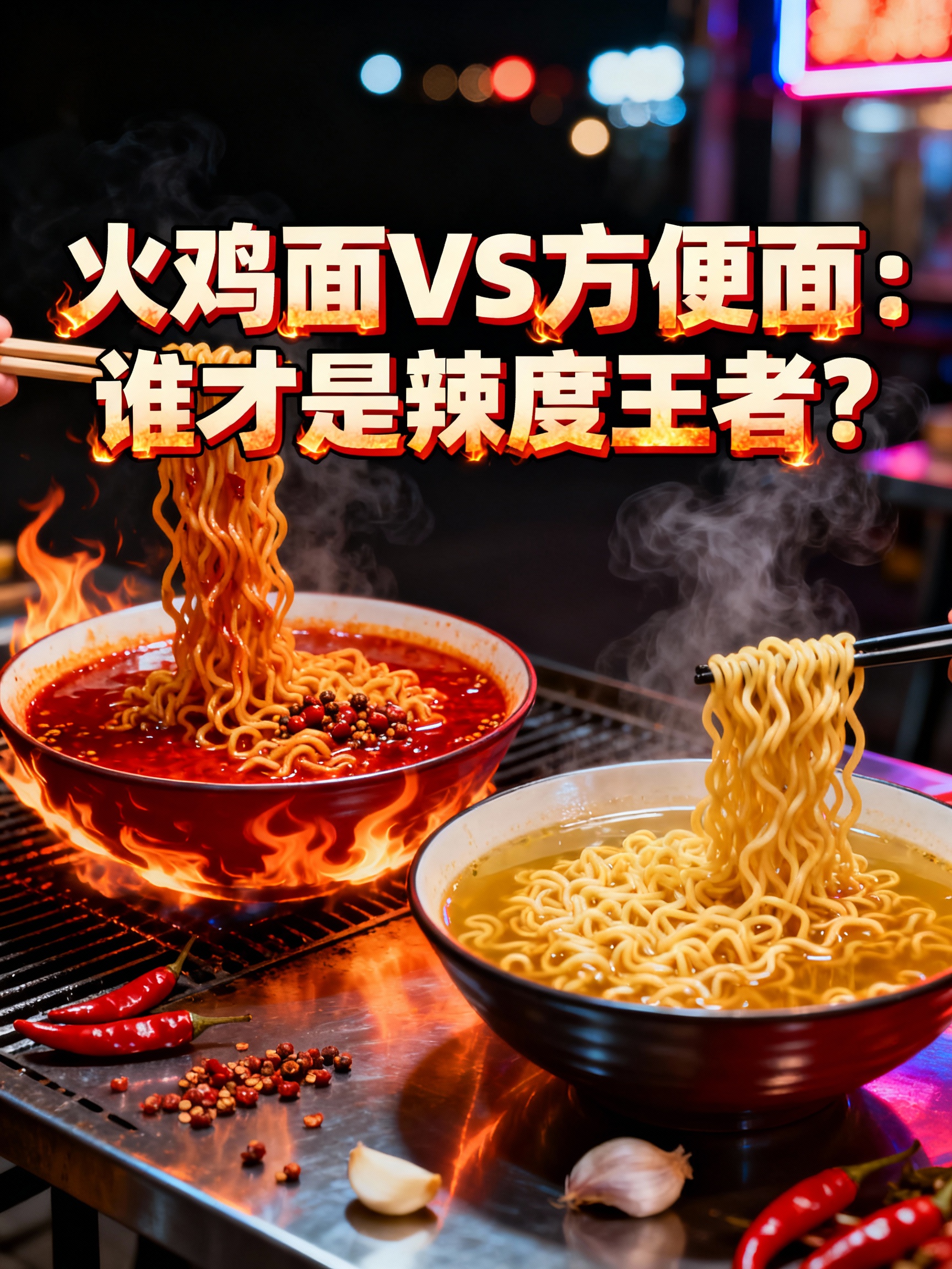火鸡面vs方便面：谁才是辣度王者？