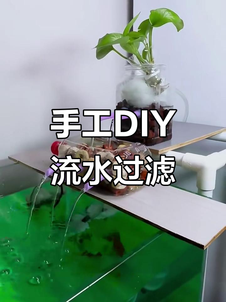 自制流水过滤器,简单步骤教你打造鱼缸净水增氧系统
