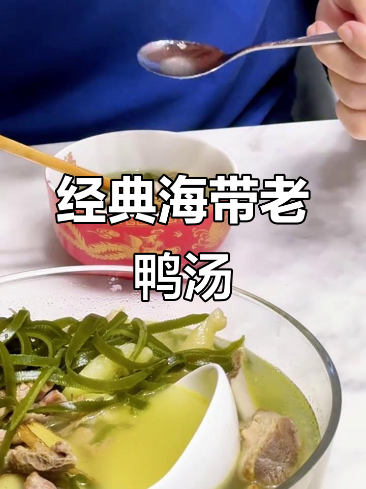 海带老鸭汤，滋补又美味