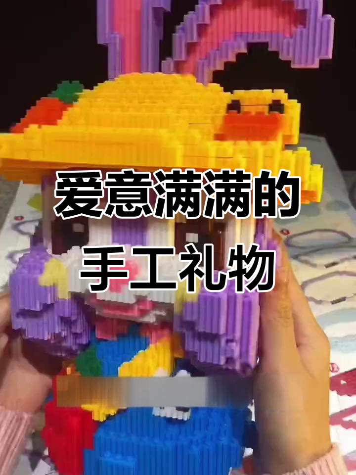 星黛露积木手工，表达爱意最简单的方式