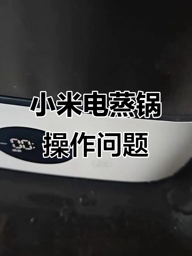 小米电蒸锅操作不清晰,按钮设计让人头疼