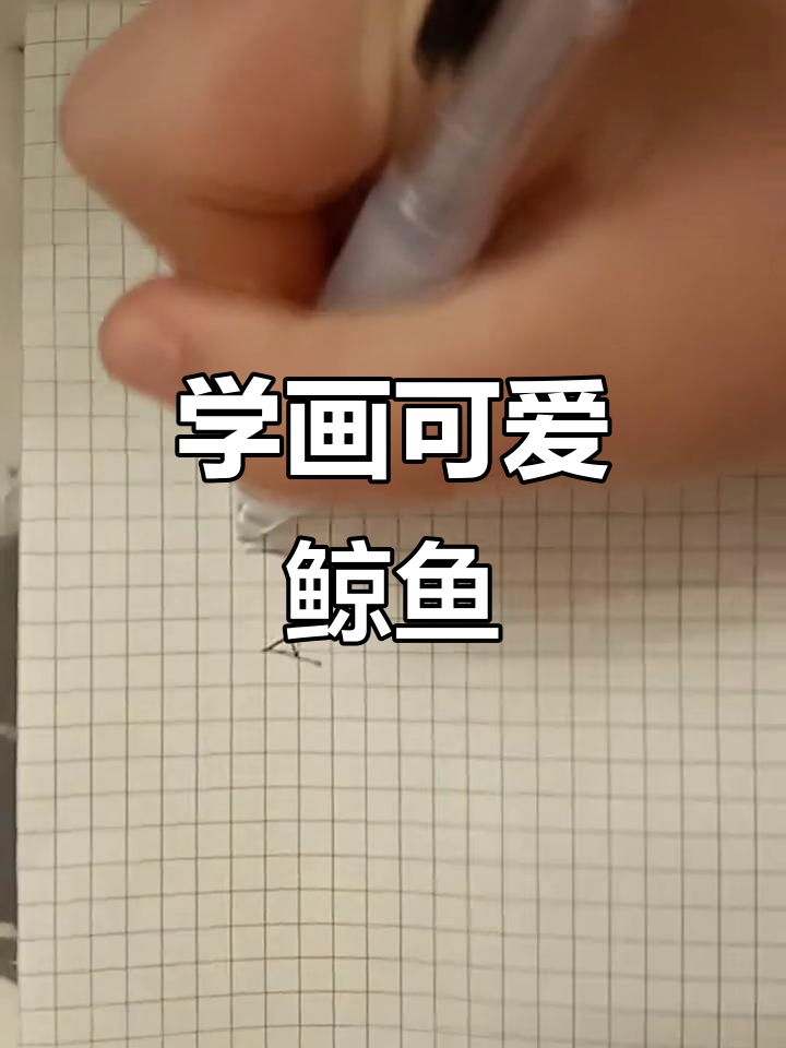 鲸鱼简笔画,轻松学会!