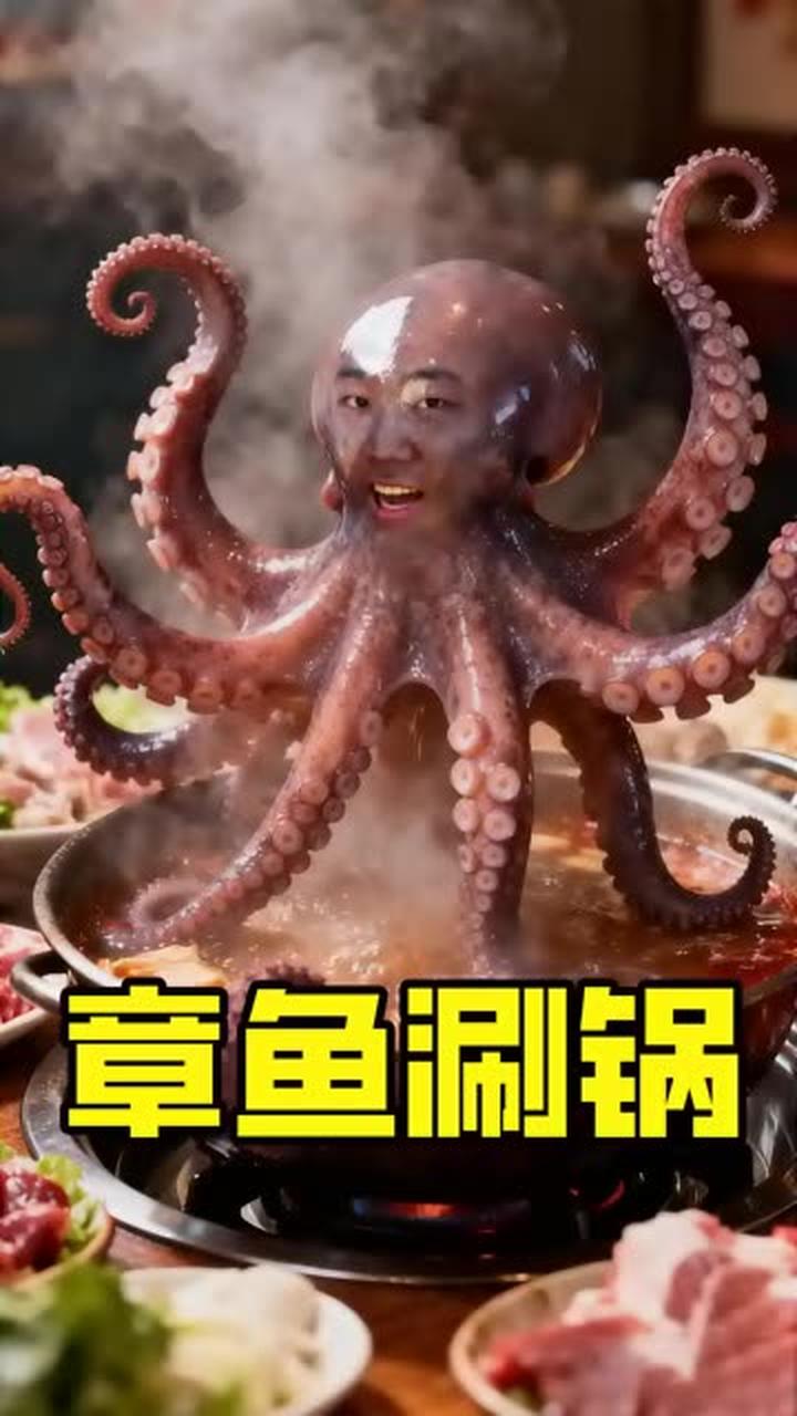 海怪级别的章鱼,涮着吃味道超棒!
