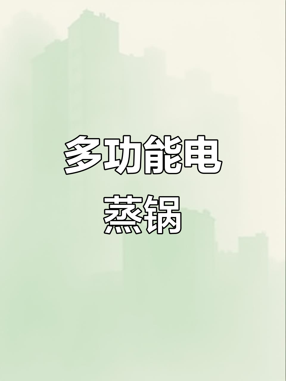 家用多功能电蒸锅,三层设计,炖煮一体,早餐必备
