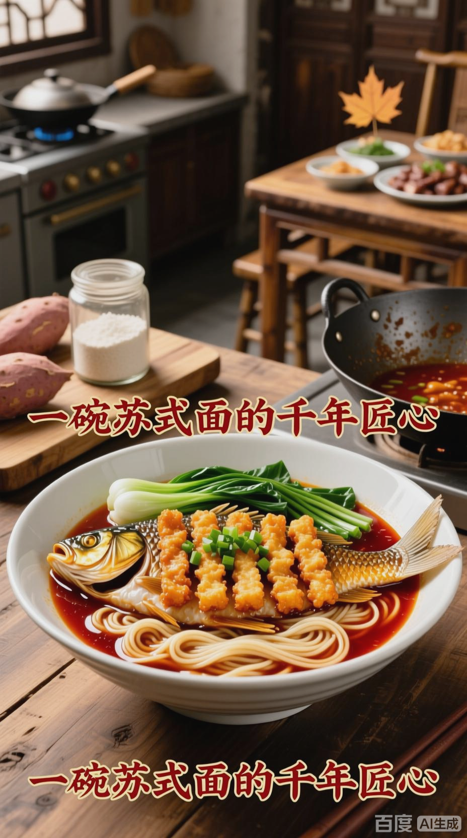 苏式爆鱼面，传统美味新体验