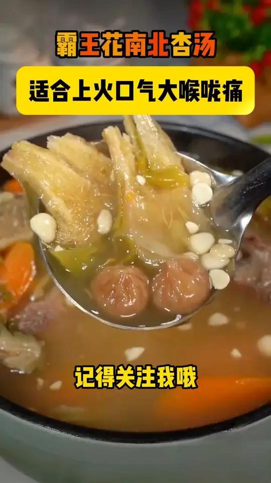 霸王花南北杏汤,适合上火口气大喉咙痛的人喝,大人小孩都适合 适合秋天喝的滋补汤 滋补养生 