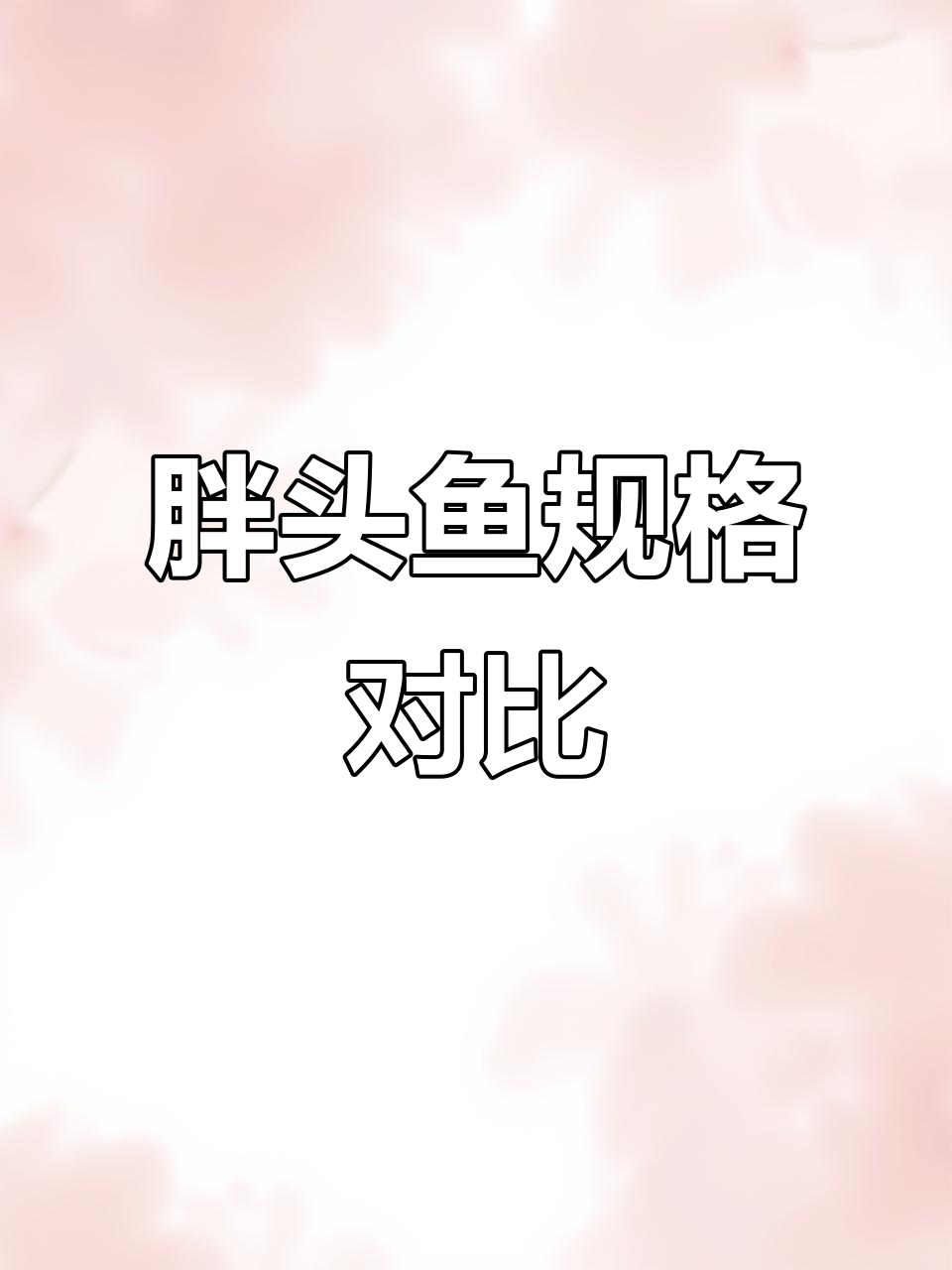 千岛湖胖头鱼规格全对比,选鱼不再纠结