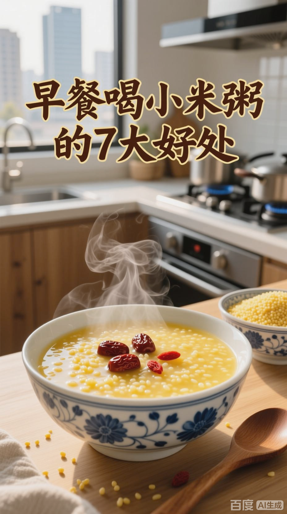 早餐小米粥,健康好选择