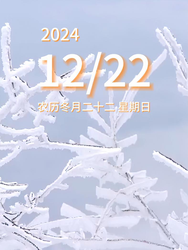 「早安」今天是12月22日,星期天,农历冬月二十二,距离2025年还有9天,早安!路,越走