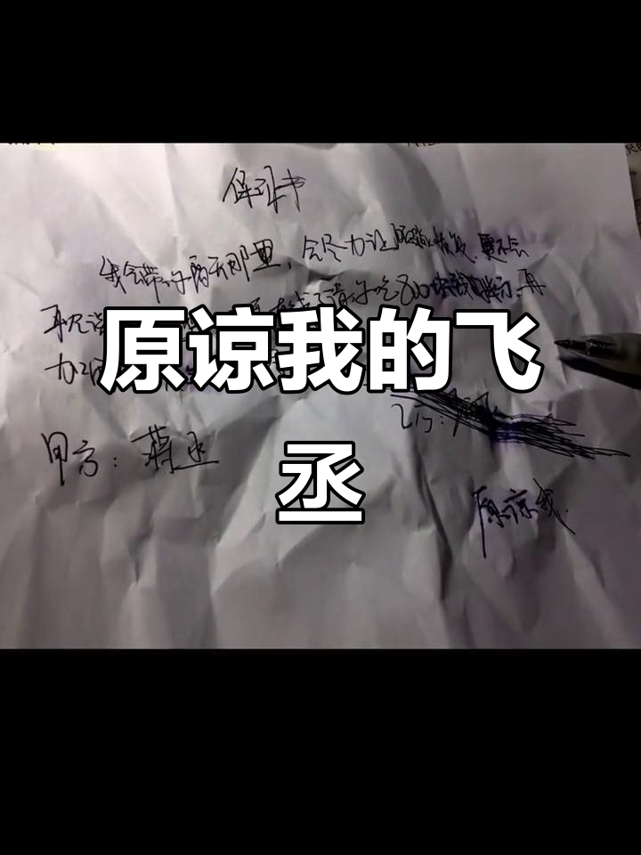 飞丞与丞飞的原耽故事，原谅我
