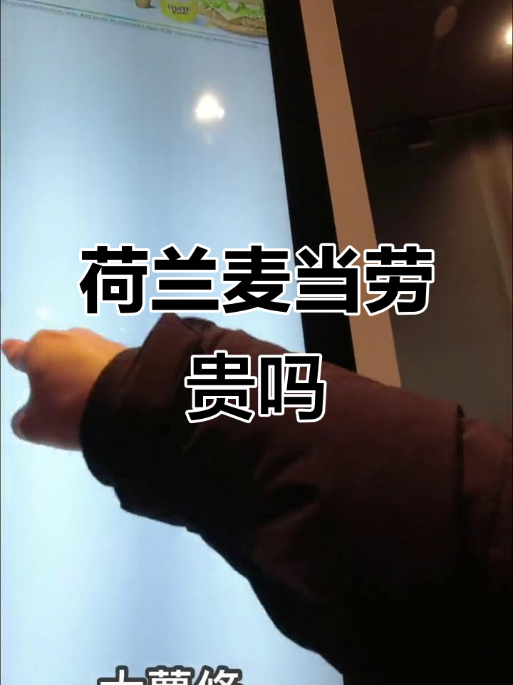 荷兰麦当劳套餐价格大揭秘,自助点餐机超方便