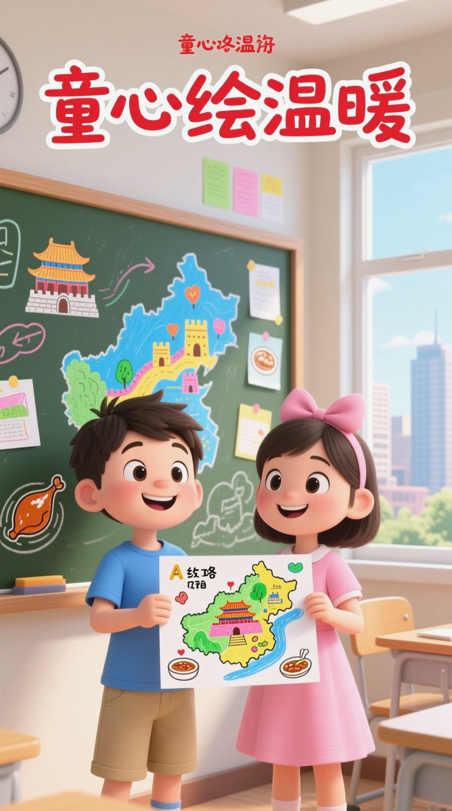 童心绘地图,温暖伴成长