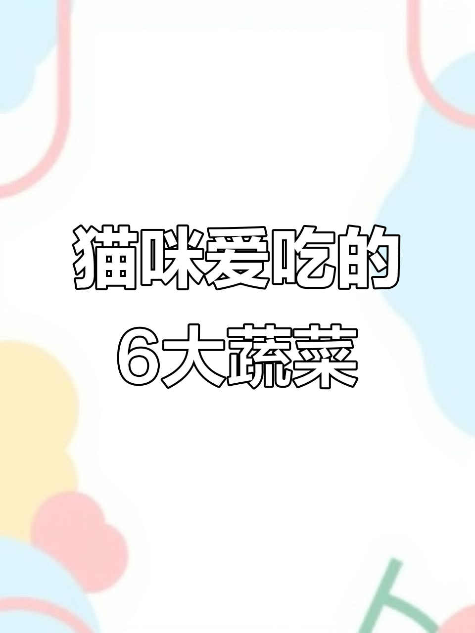 猫咪最爱的6种蔬菜,健康又美味