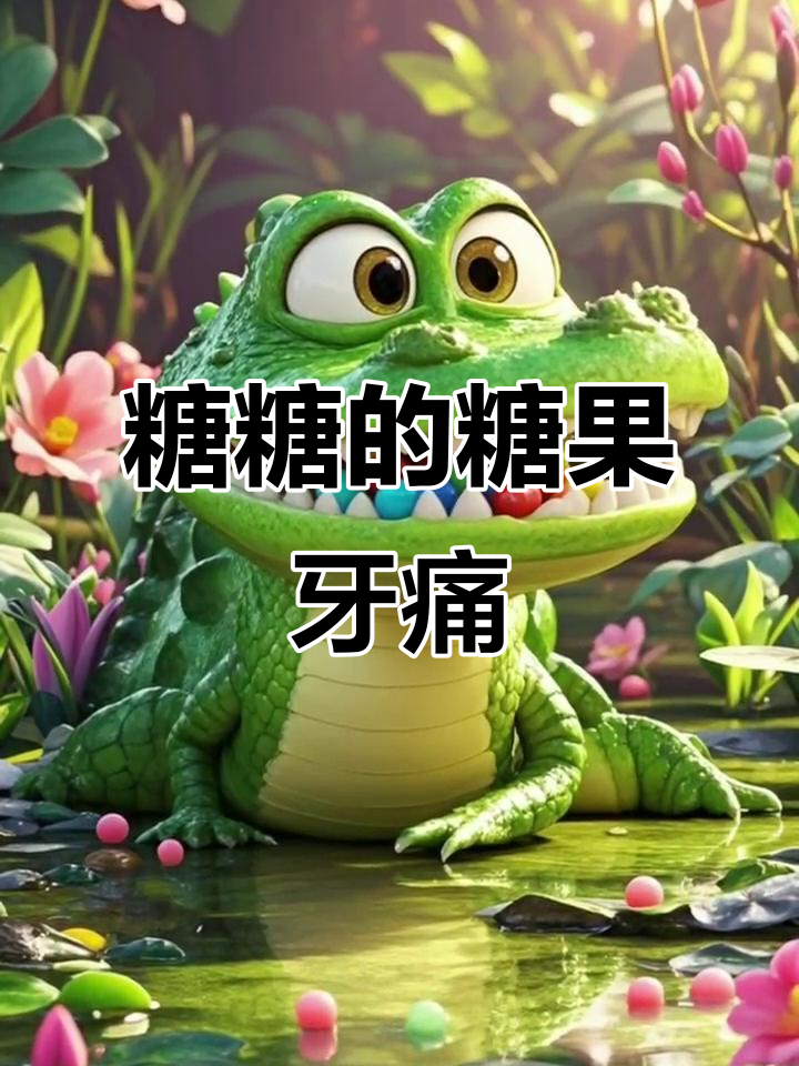 小鳄鱼糖糖的糖果牙齿危机,不刷牙后果不堪设想