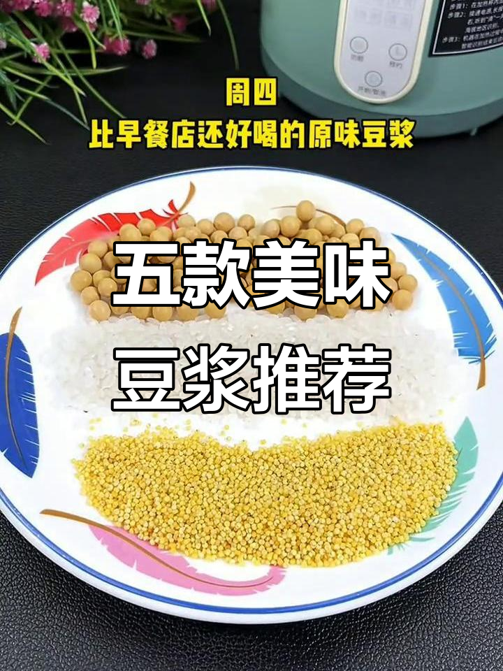 破壁机豆浆食谱,五种搭配让你早餐不重样